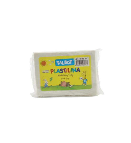 Plastilina, Block x 150 g. Blanco